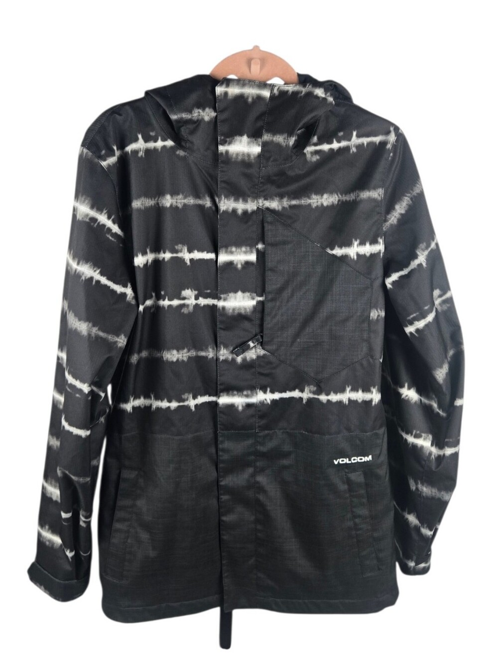 Volcom Retrospec Snowboard Anorak Jacket Tie Dye Half Zip Hooded Small